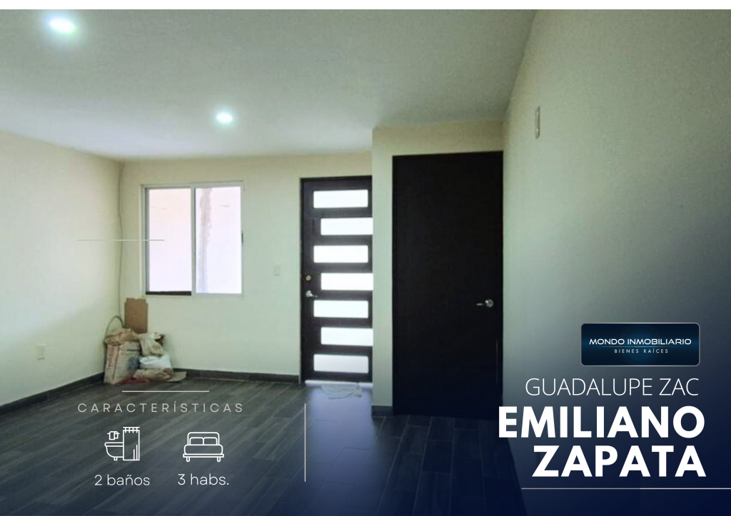 CASA VENTA ZACATECAS COLONIA EMILIANO ZAPATA - Mondo Inmobiliario