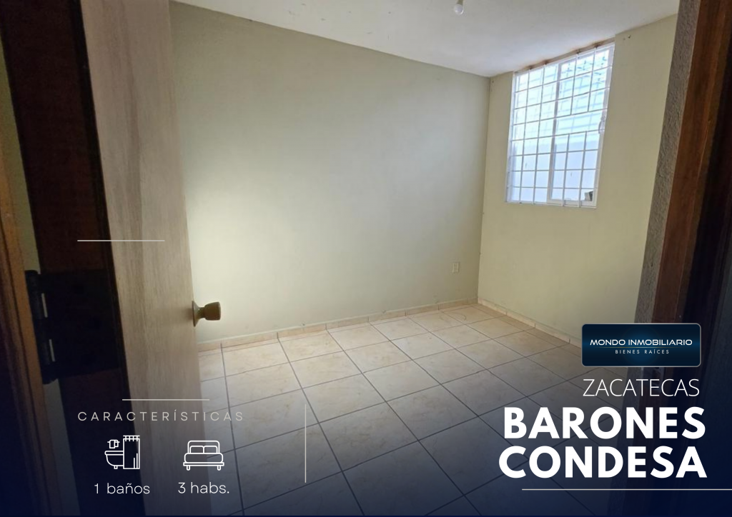 CASA VENTA ZACATECAS AV SEGUNDA DE LOS BARONES - Mondo Inmobiliario