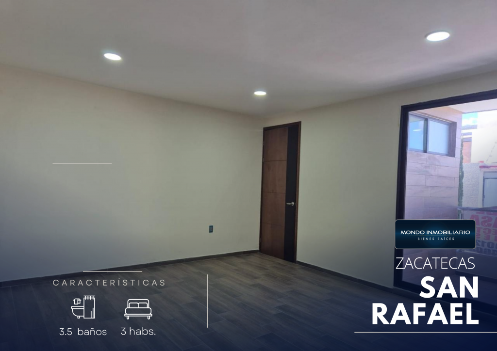 CASA VENTA ZACATECAS PRIVADA SAN RAFAEL - Mondo Inmobiliario