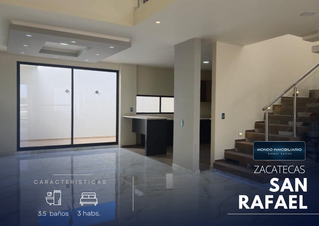 CASA VENTA ZACATECAS PRIVADA SAN RAFAEL - Mondo Inmobiliario