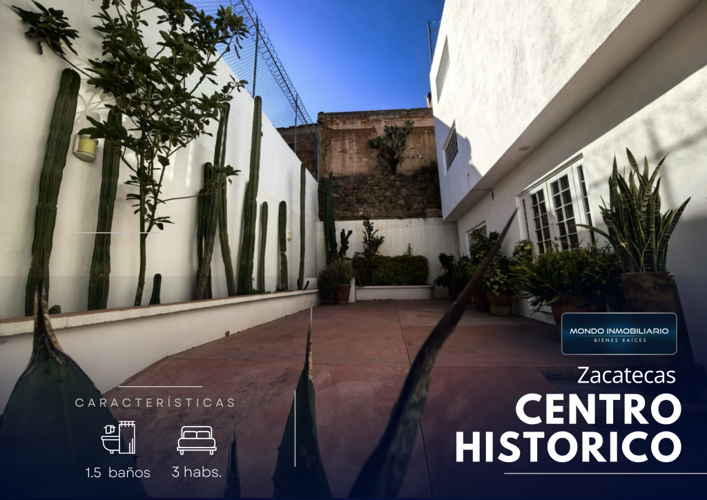 CASA VENTA ZACATECAS CENTRO HISTÓRICO  - Mondo Inmobiliario