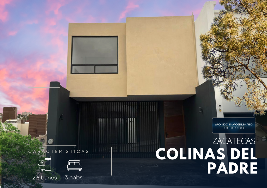 CASA VENTA ZACATECAS COLINAS DEL PADRE 