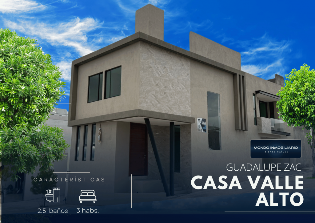 CASA VENTA ZACATECAS VALLE ALTO