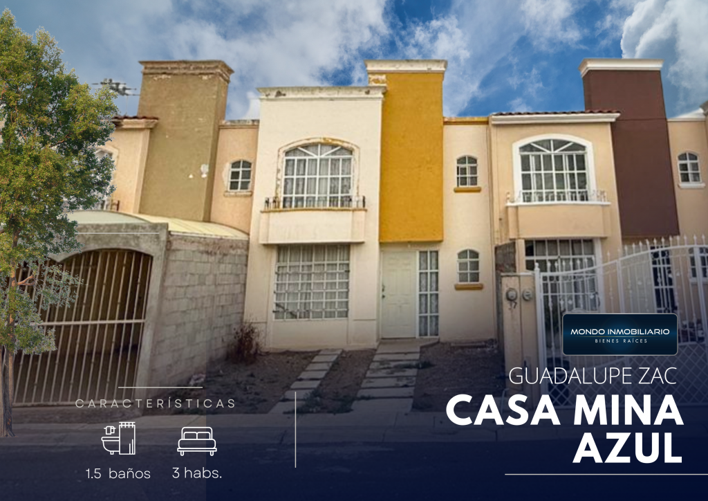 CASA VENTA ZACATECAS PRIVADA MINA AZUL