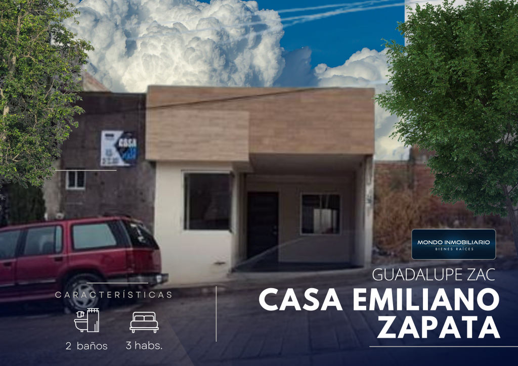 CASA VENTA ZACATECAS COLONIA EMILIANO ZAPATA