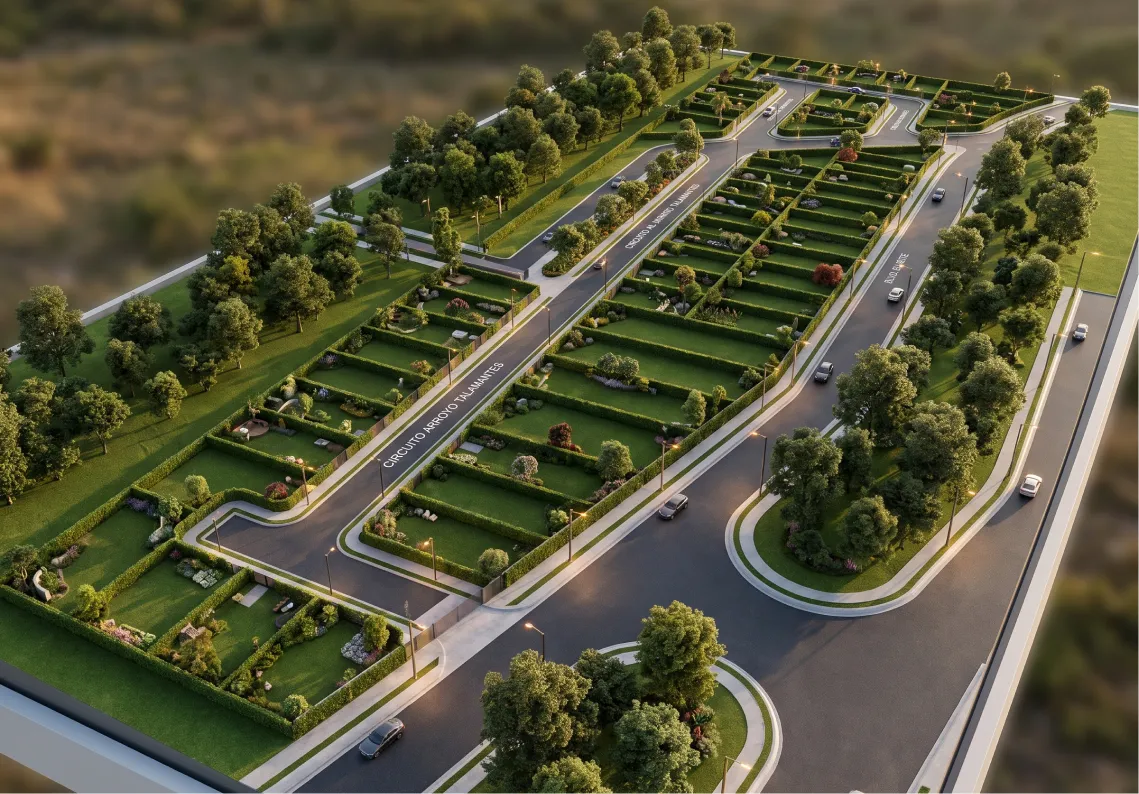 Masterplan de la sección habitacional de Ciudad Argentum