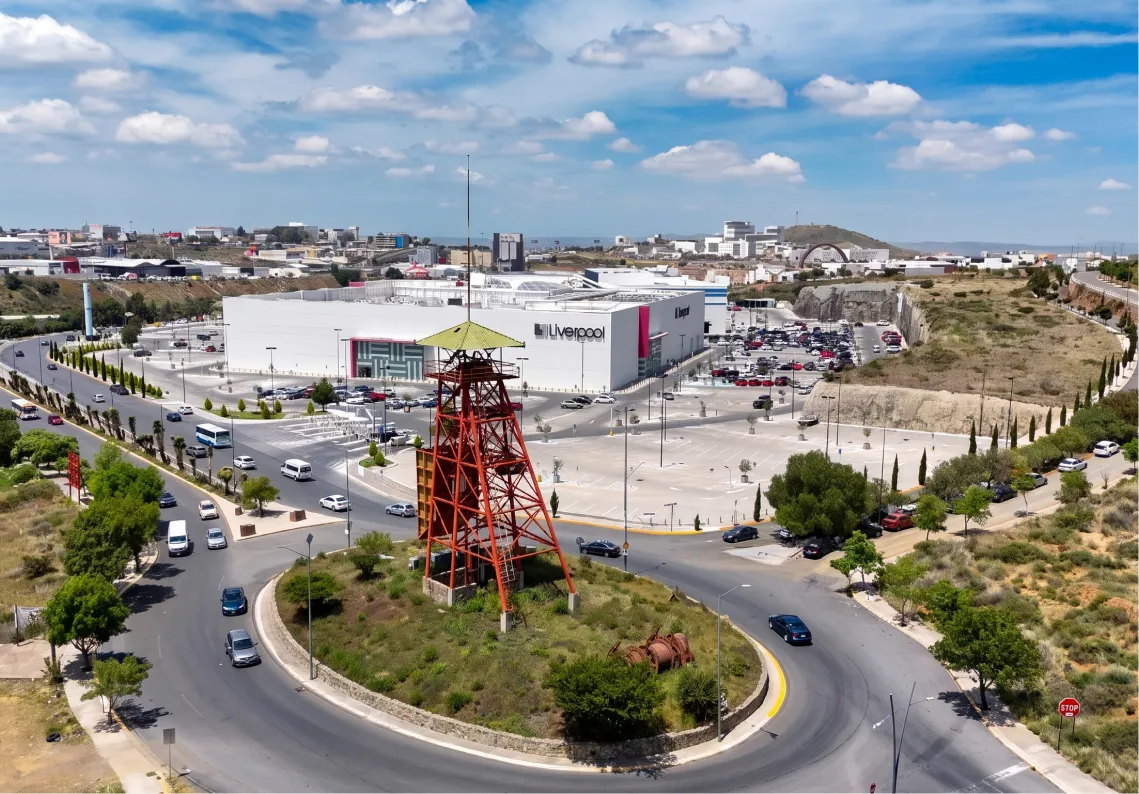Galerías y glorieta vistas desde Ciudad Argentum