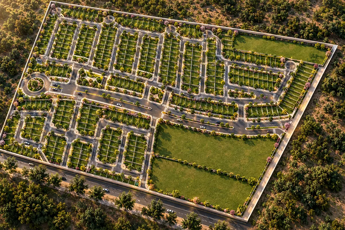 Masterplan aéreo de Privadas Alberobello